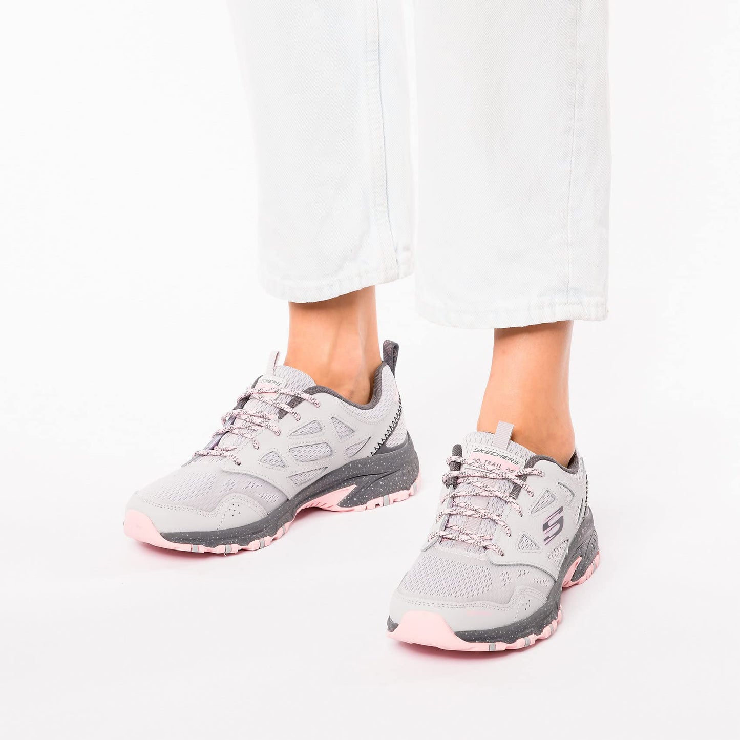 Skechers Femme Hillcrest Pure Escapade Trekking Shoes, Grey, 37 EU