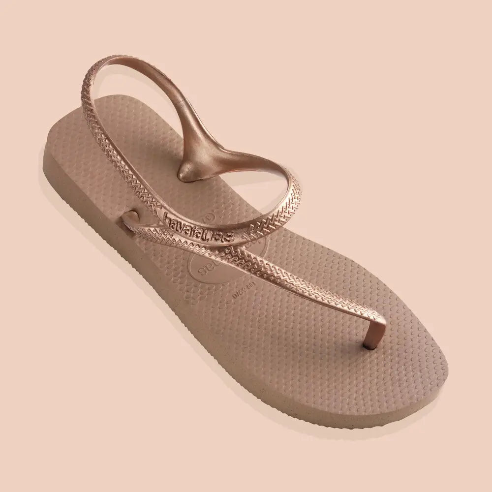 Havaianas - Flash Urban Sandales Confortables Élégantes et Polyvalentes Fermeture à la Cheville Lanières Métallisées