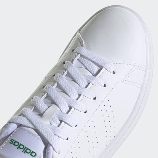 adidas Advantage Shoes Homme Chaussures de Tennis, Cloud White Cloud White Green, 44 2/3 EU