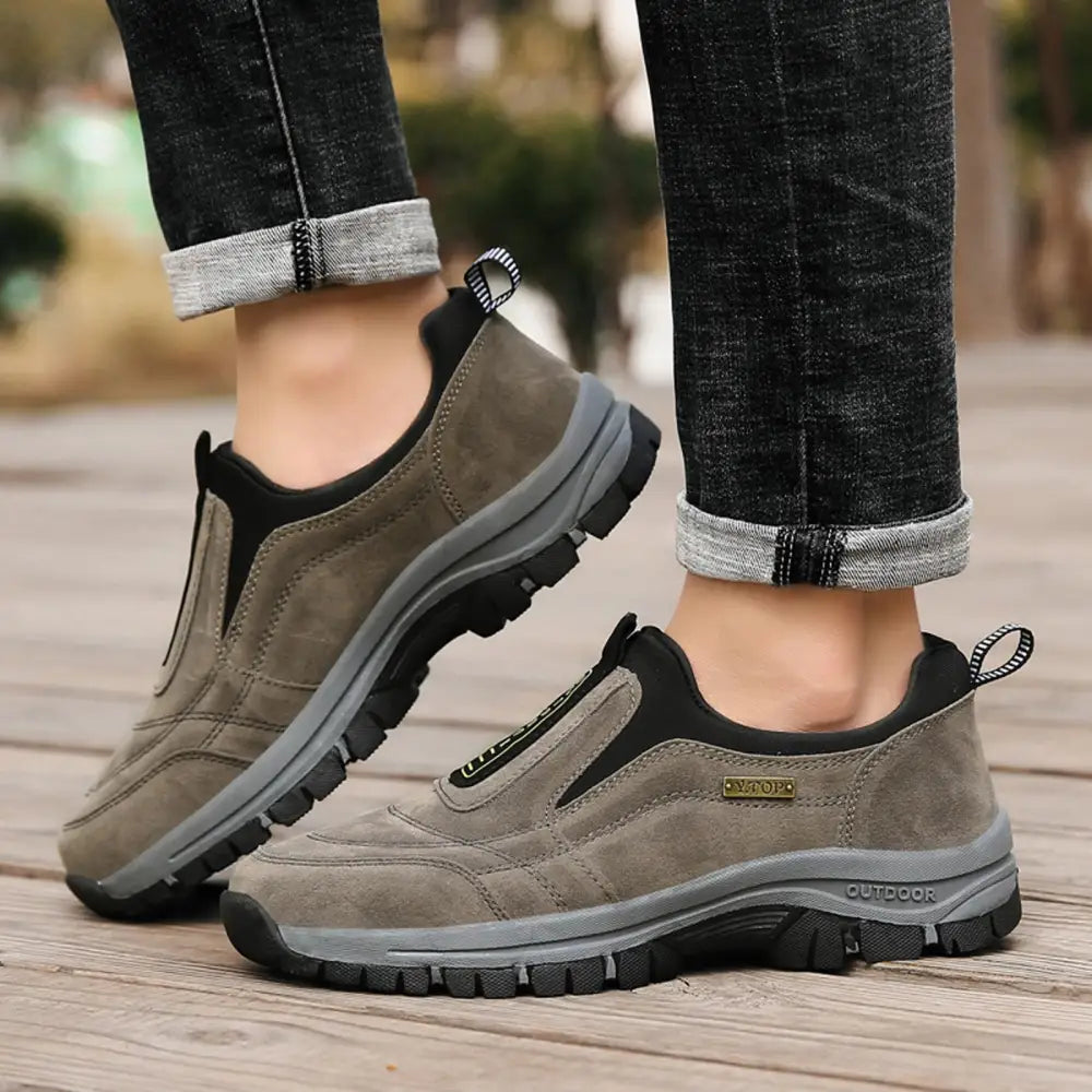 ACosySch Chaussure de Marche Homme sans Lacets Baskets de randonnée en Plein air Chaussures de randonnée à Enfiler